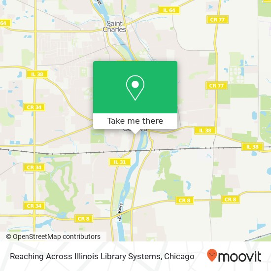 Reaching Across Illinois Library Systems map