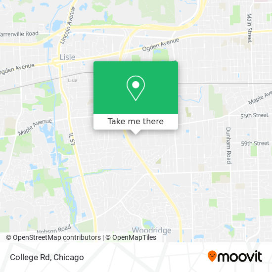 College Rd map