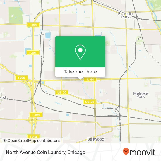 North Avenue Coin Laundry map