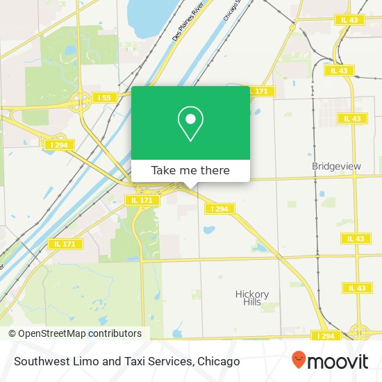 Southwest Limo and Taxi Services map
