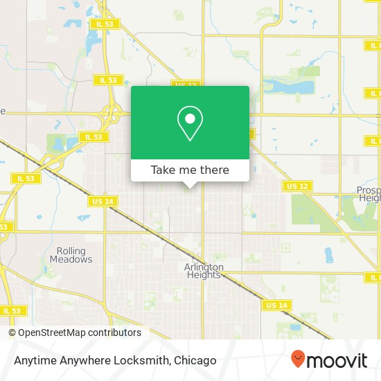 Anytime Anywhere Locksmith map