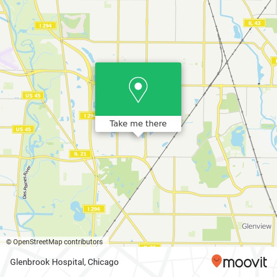 Glenbrook Hospital map