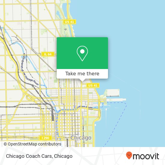 Chicago Coach Cars map