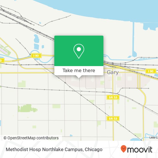 Mapa de Methodist Hosp Northlake Campus