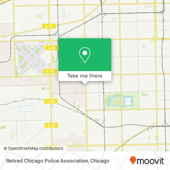 Retired Chicago Police Association map