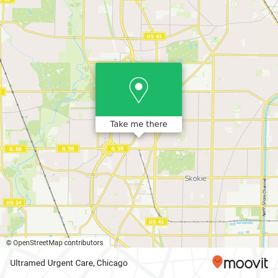 Ultramed Urgent Care map