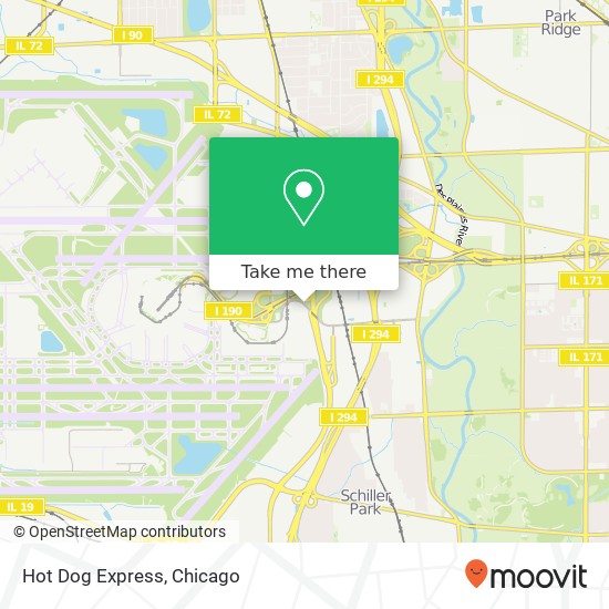 Hot Dog Express map