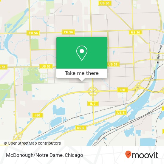 McDonough/Notre Dame map
