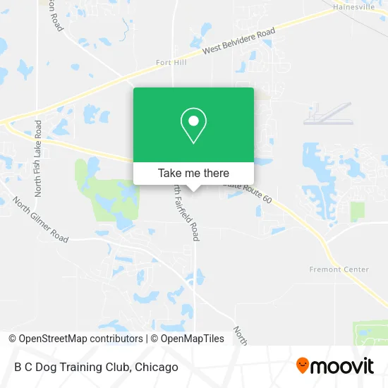 B C Dog Training Club map