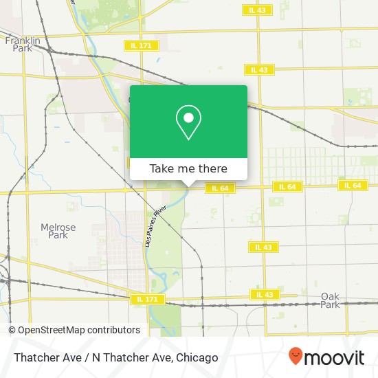 Mapa de Thatcher Ave / N Thatcher Ave