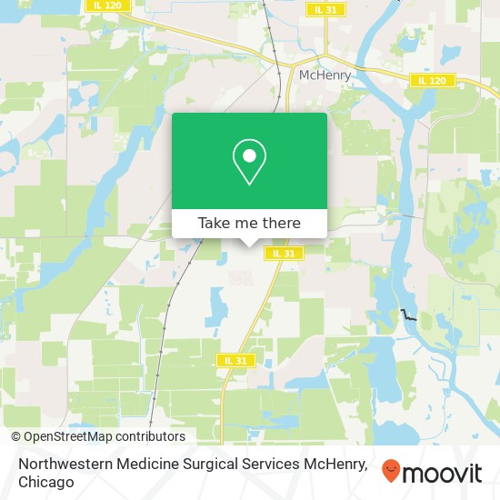 Northwestern Medicine Surgical Services McHenry map