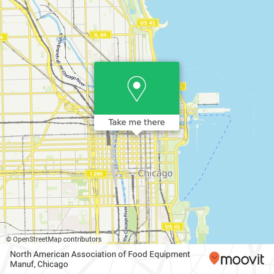 North American Association of Food Equipment Manuf map