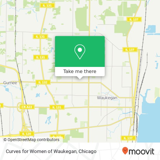 Curves for Women of Waukegan map