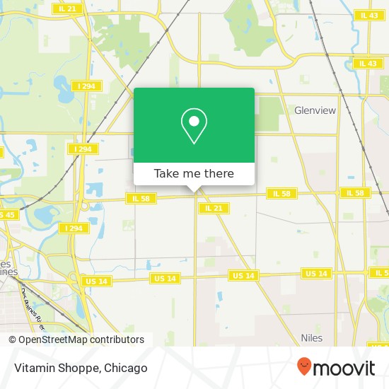 Mapa de Vitamin Shoppe