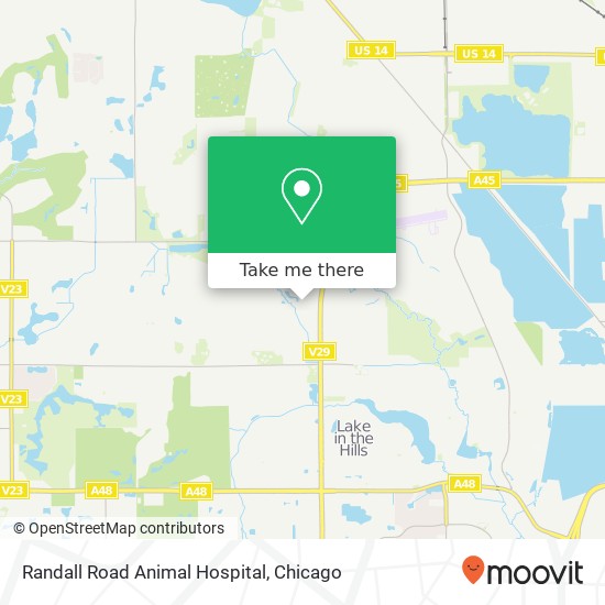 Mapa de Randall Road Animal Hospital
