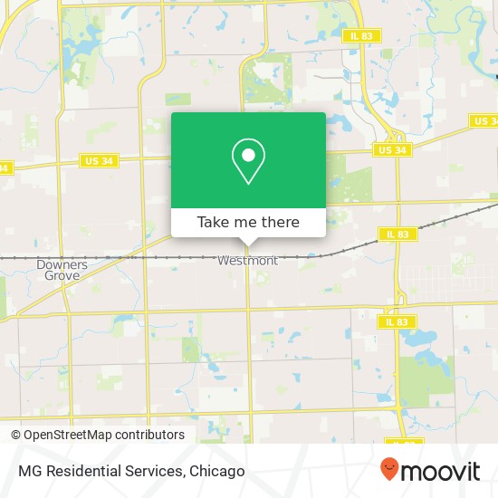 MG Residential Services map