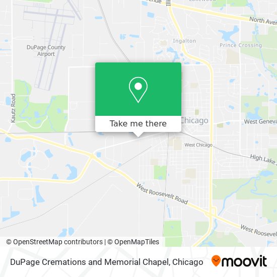 DuPage Cremations and Memorial Chapel map
