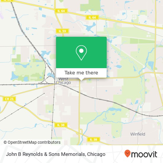 Mapa de John B Reynolds & Sons Memorials