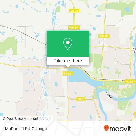 McDonald Rd map