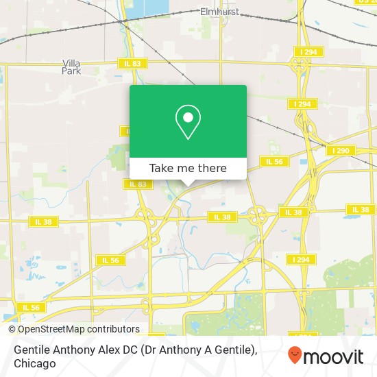 Gentile Anthony Alex DC (Dr Anthony A Gentile) map
