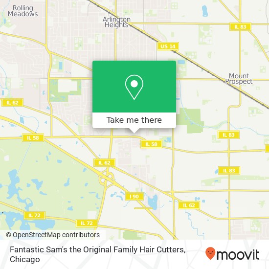 Mapa de Fantastic Sam's the Original Family Hair Cutters