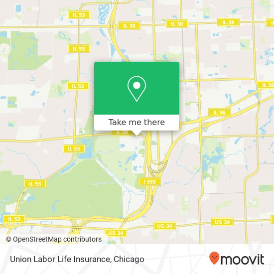 Union Labor Life Insurance map