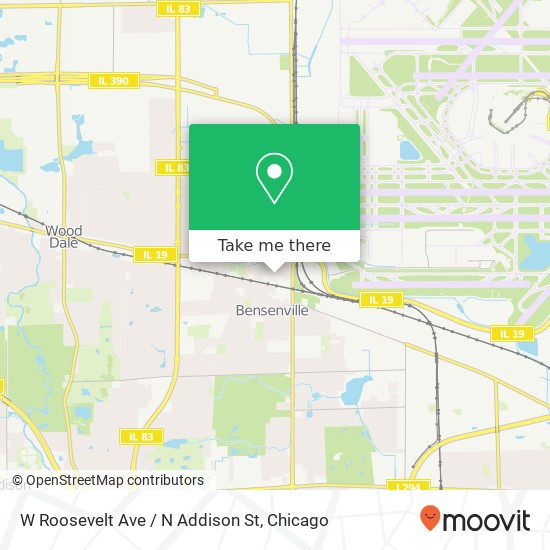 W Roosevelt Ave / N Addison St map