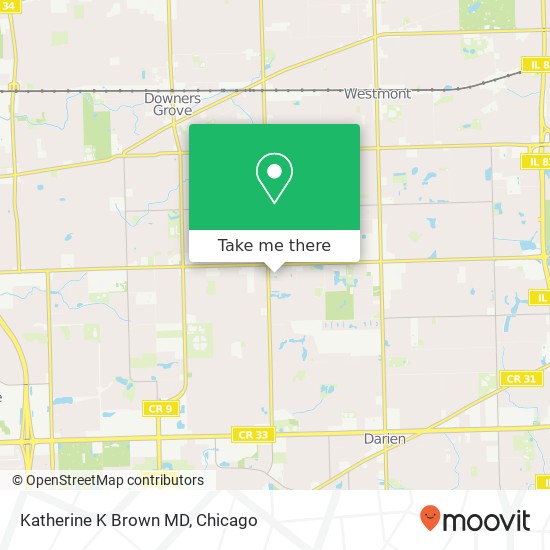 Katherine K Brown MD map