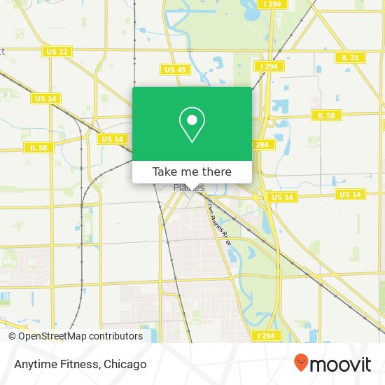 Anytime Fitness map