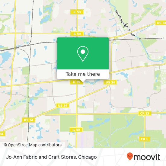 Jo-Ann Fabric and Craft Stores map