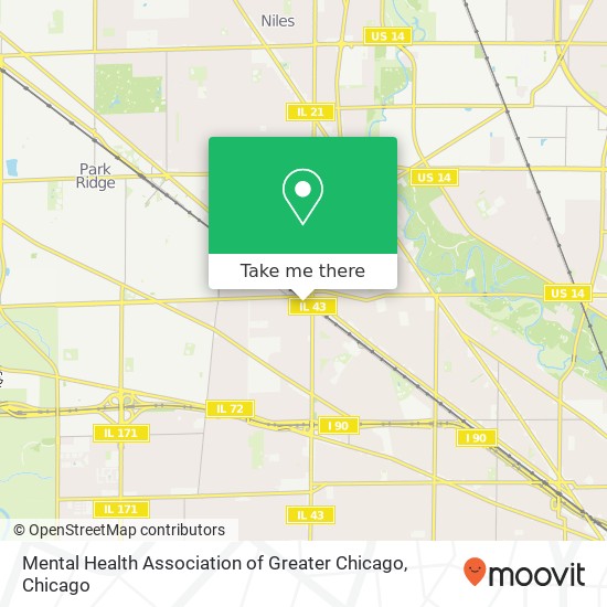 Mental Health Association of Greater Chicago map