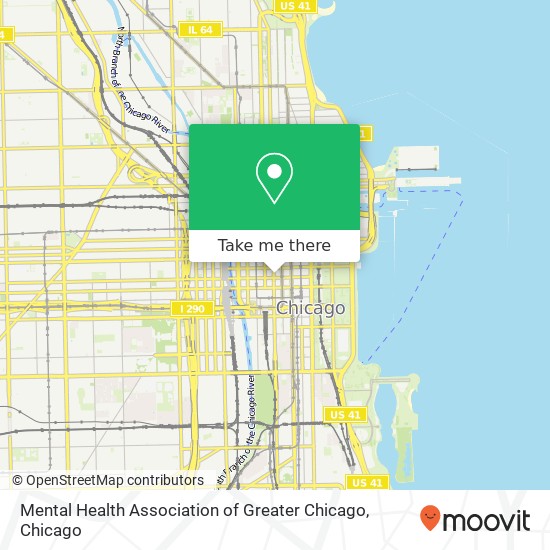 Mental Health Association of Greater Chicago map