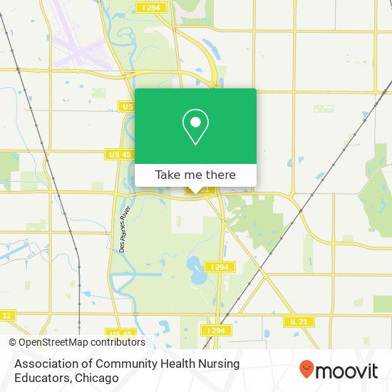 Mapa de Association of Community Health Nursing Educators
