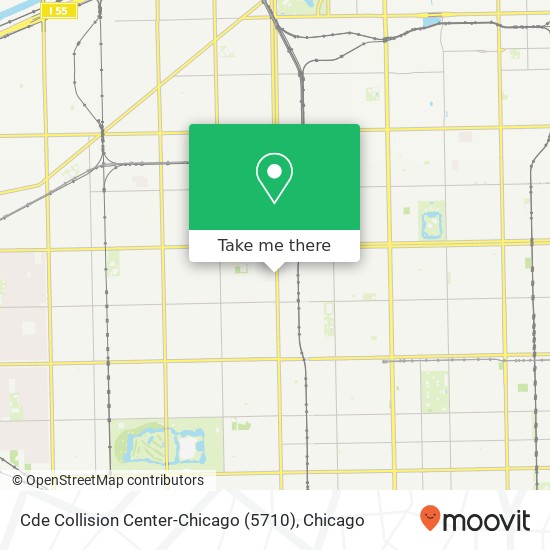 Cde Collision Center-Chicago (5710) map