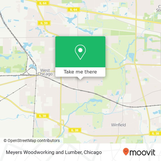 Mapa de Meyers Woodworking and Lumber