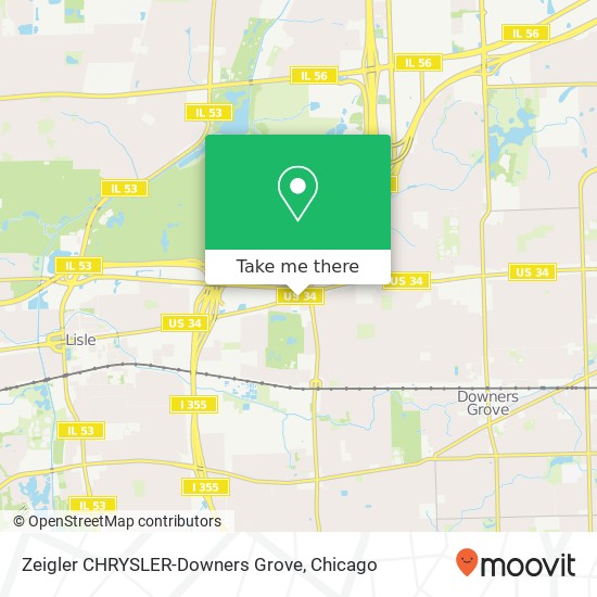 Zeigler CHRYSLER-Downers Grove map