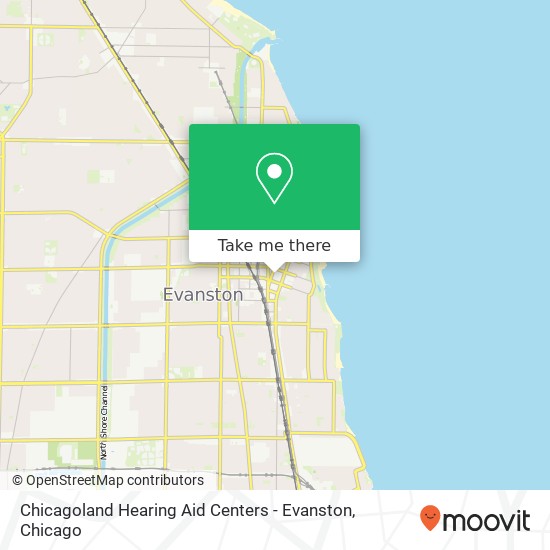 Chicagoland Hearing Aid Centers - Evanston map