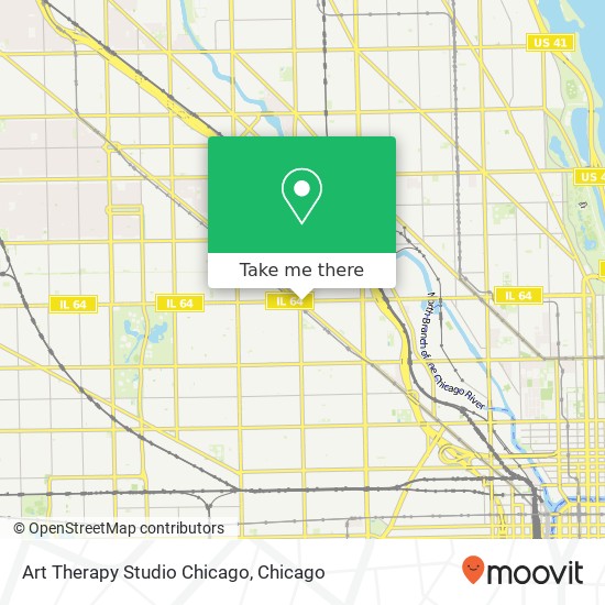 Art Therapy Studio Chicago map