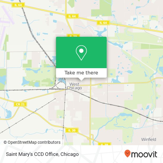 Mapa de Saint Mary's CCD Office