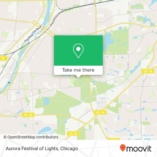 Aurora Festival of Lights map