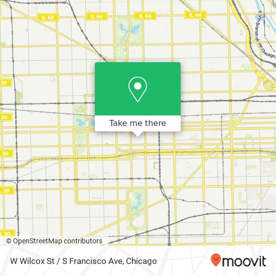 Mapa de W Wilcox St / S Francisco Ave