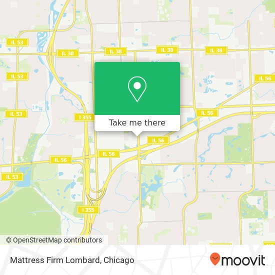 Mattress Firm Lombard map