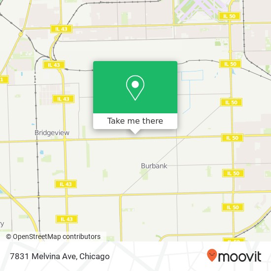 7831 Melvina Ave map