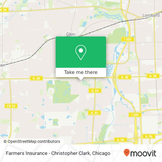 Farmers Insurance - Christopher Clark map