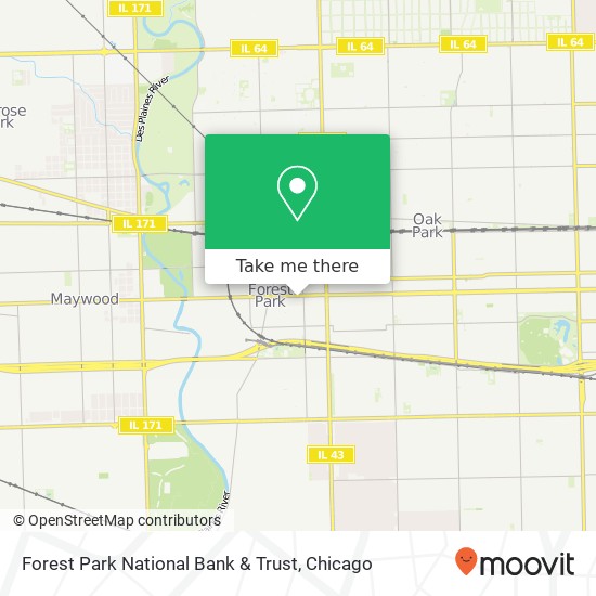 Forest Park National Bank & Trust map