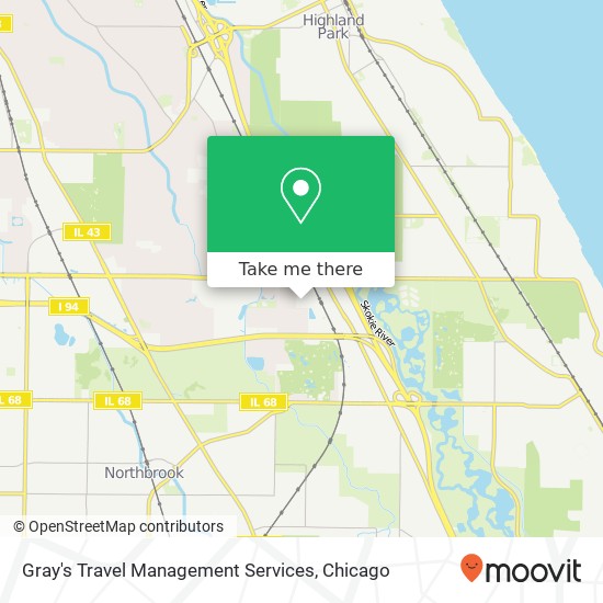 Gray's Travel Management Services map