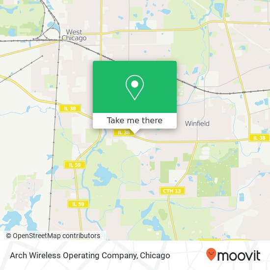 Mapa de Arch Wireless Operating Company