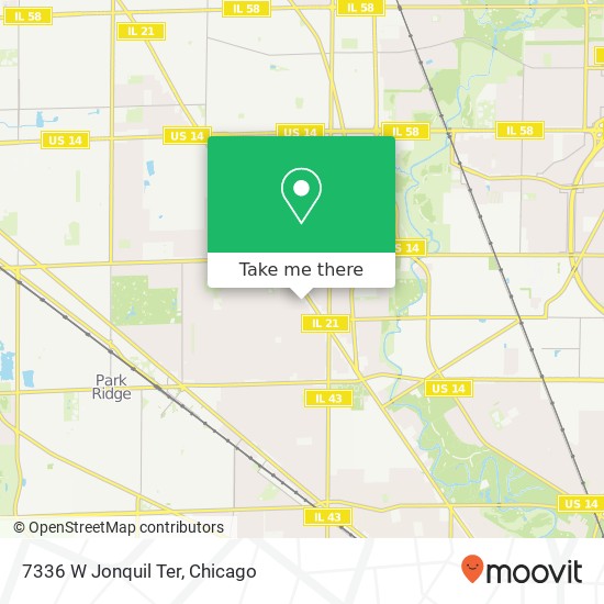 7336 W Jonquil Ter map
