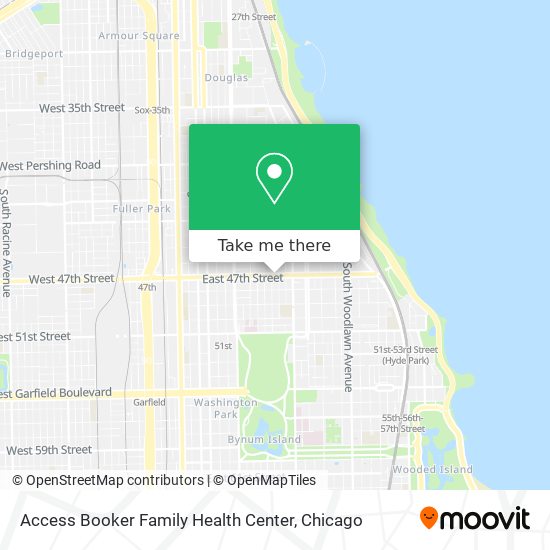 Access Booker Family Health Center map