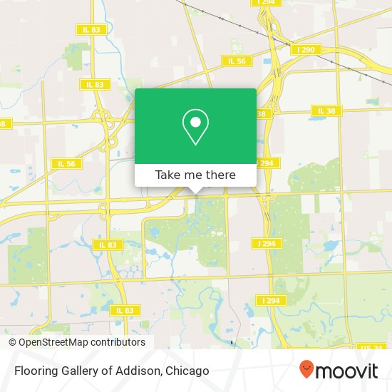 Flooring Gallery of Addison map